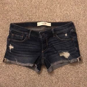 A&F denim short shorts
